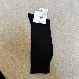 Zara Socks Men’s L Black Long Dress Work Sock